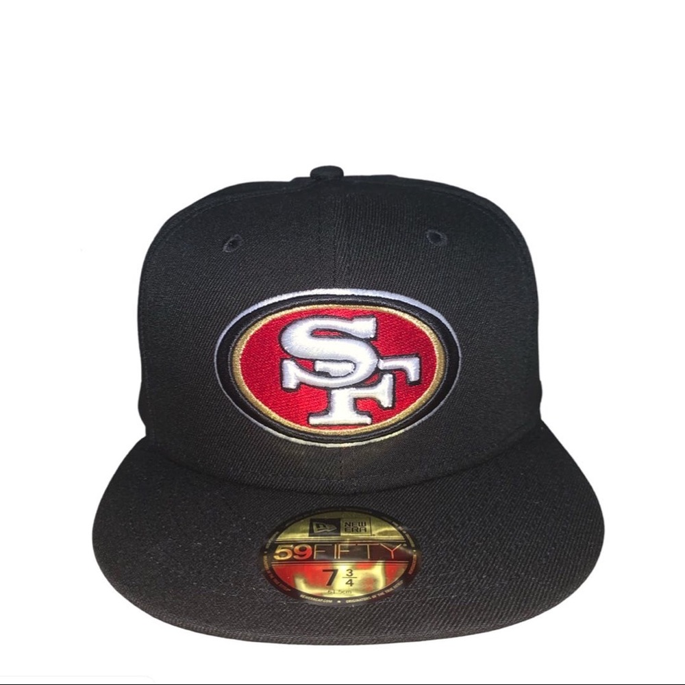 New Era NFL San Francisco 49ers 75th Anniversary 59fifty fitted red colored brim